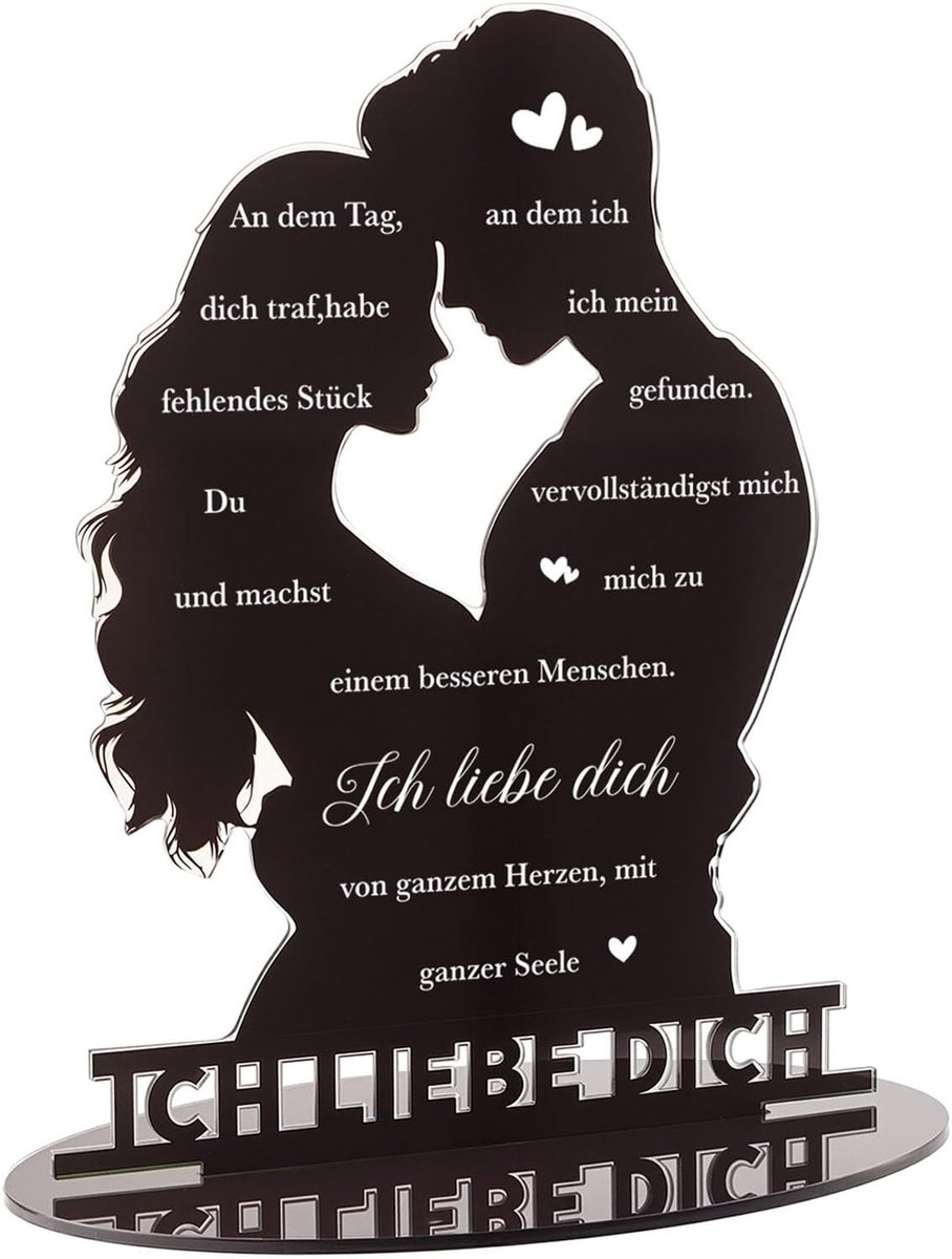 Cadeau voor koppels, Ik hou van je cadeaus voor mannen en vrouwen, cadeaus voor partner, Valentijnsdagcadeau, jubileumcadeau voor hem of haar, acrylbordjes