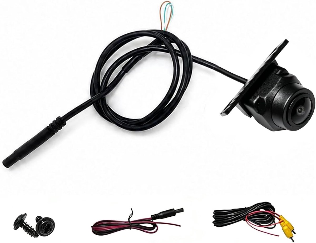 1280P 170° groothoek nachtzicht achteruitrijcamera,360° draaibaar,IP68 waterdicht,panoramische met drie schakelbare standen,compatibel met LCD/TFT,universele 12V autocamera,inclusief accessoires