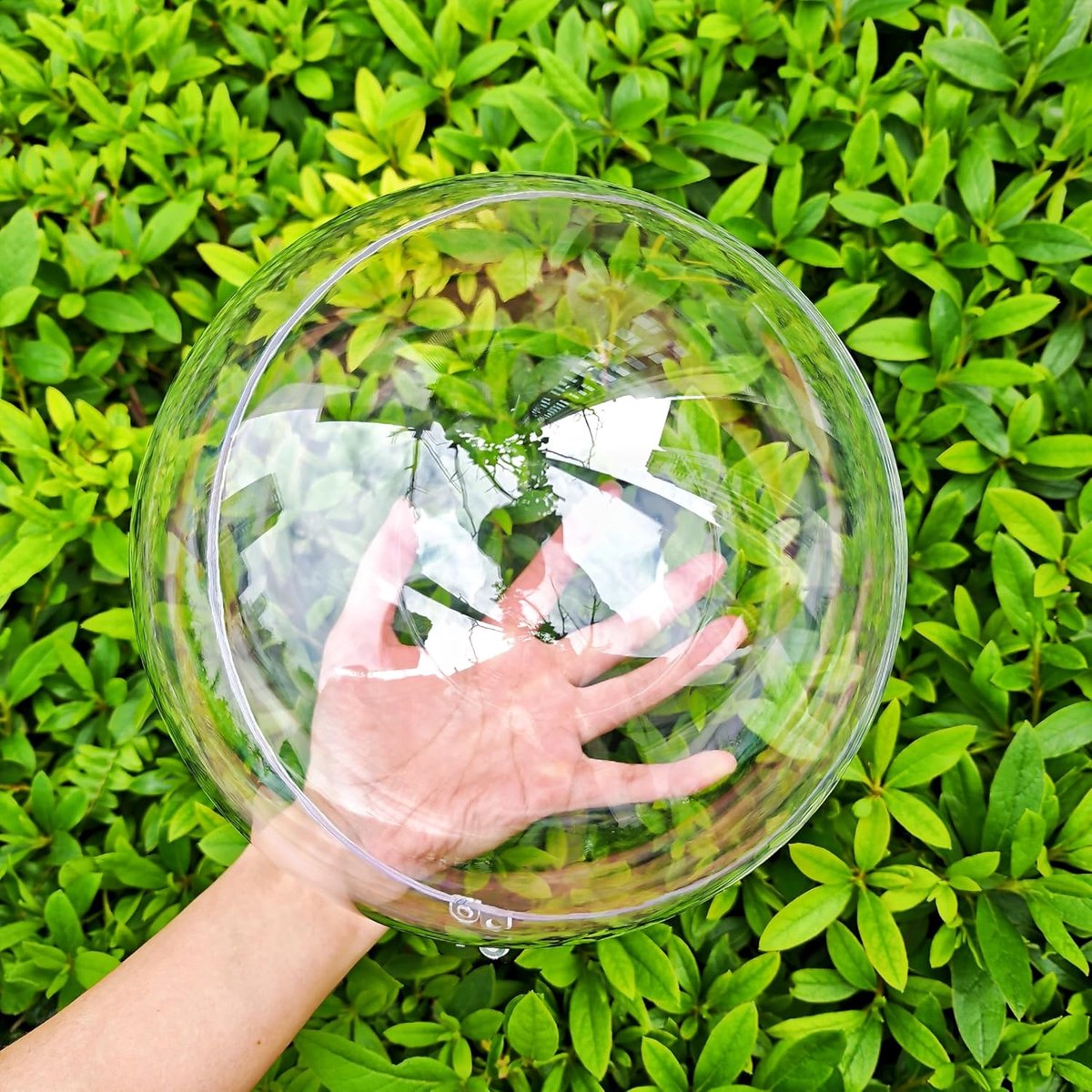 Holle bal, doorzichtige plastic vulbare ornamenten bal, doe-het-zelf doorzichtige plastic ballen voor nieuwjaarscadeau, kerstboom, huisdecoratie, bruiloft, feest (20 cm/5 stuks)