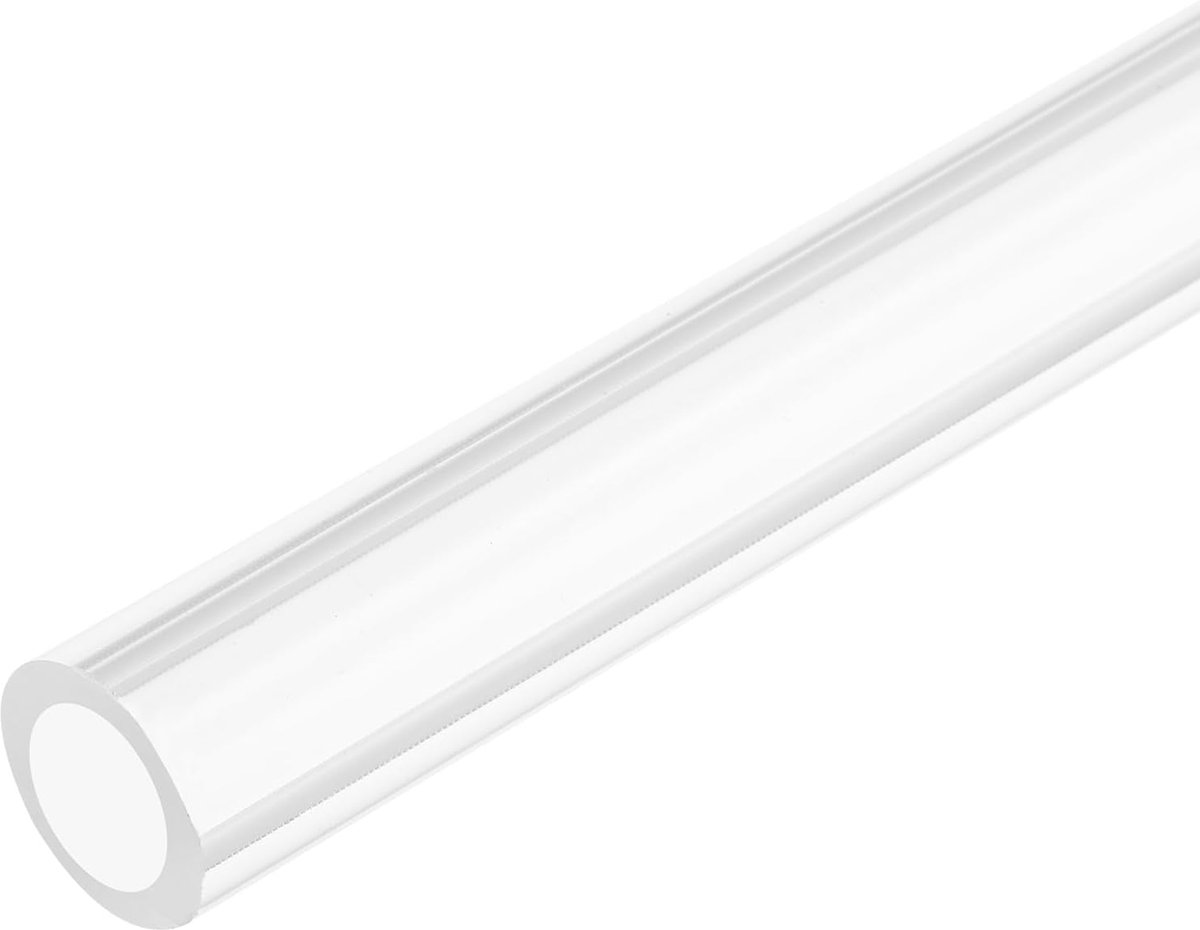 2 stuks PVC transparante buis ID 10 mm - 16 mm lengte 350 mm acryl