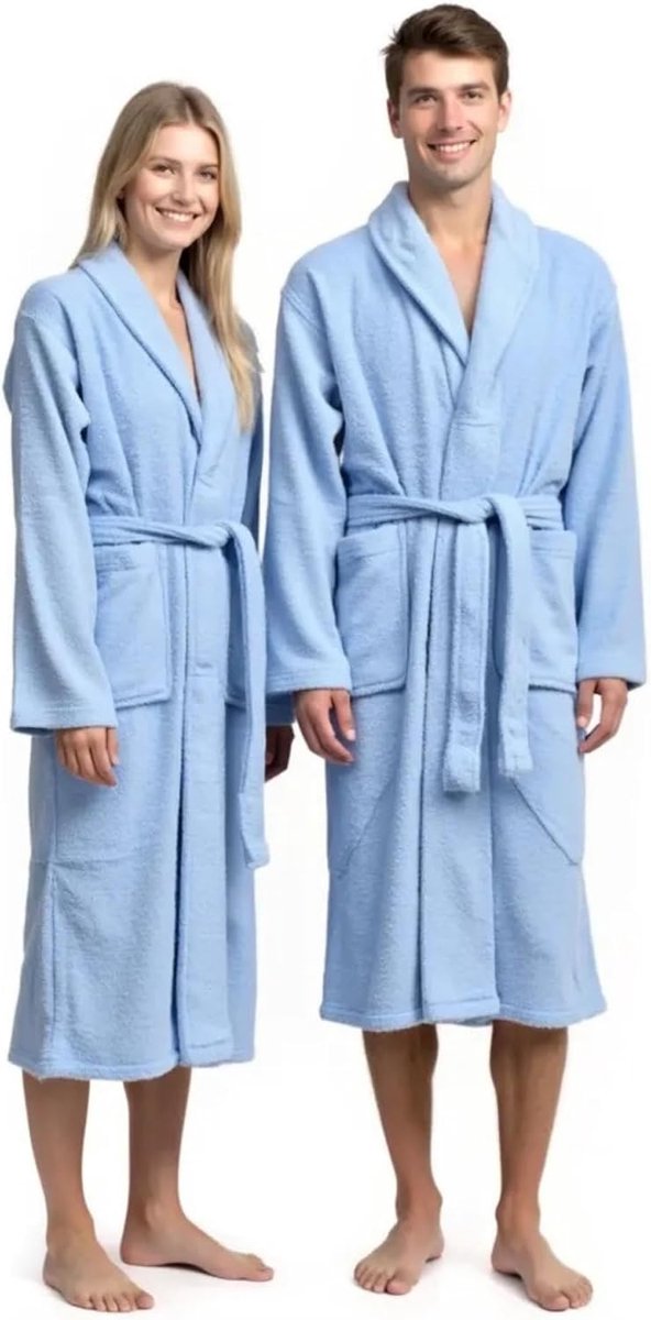 badjas met capuchon, 100% katoen, Oeko-Tex, badjas voor dames en heren, Amerikaanse badstof 420 g/m², zacht en zeer absorberend