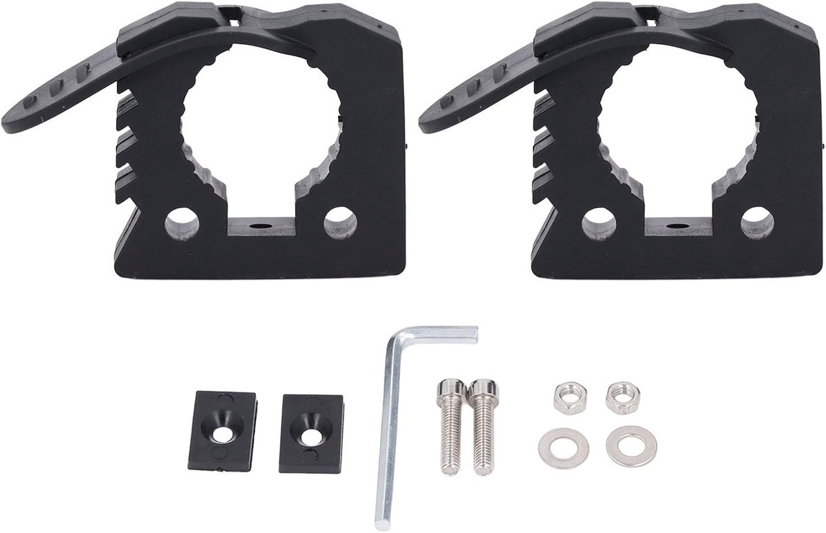 Rubber Klemhouder Set voor Scheppen, Geschikt voor Truck, UTV en ATV Off-Road Gereedschap met Snelle Ontgrendeling, 3-4 cm Accessoires