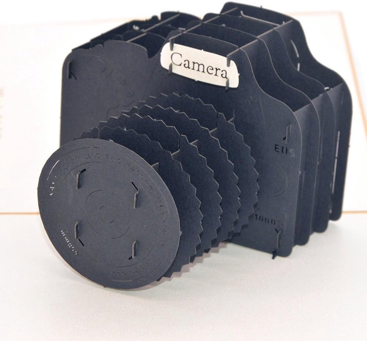 Wenskaarten Camera Lege Kaarten voor Meeste Occastions (Zwart)