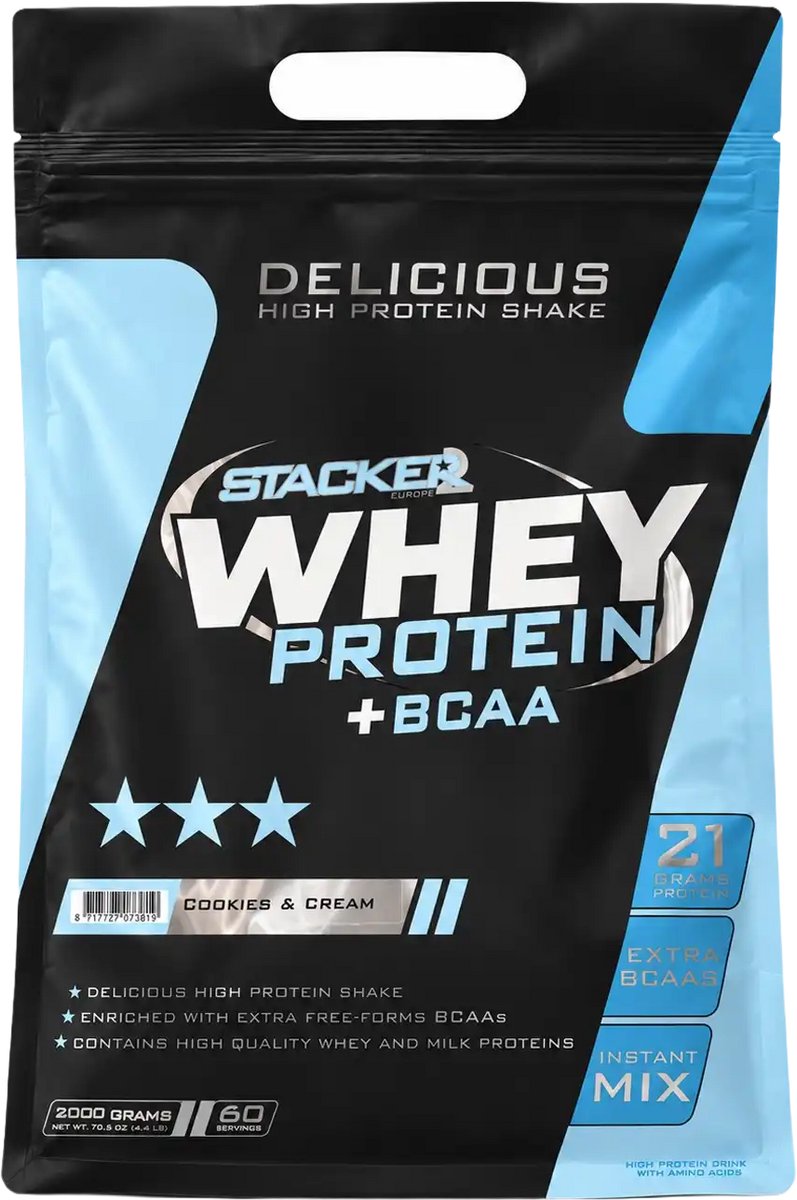 Whey Protein + BCAA - 2000 g - Cookies & Cream