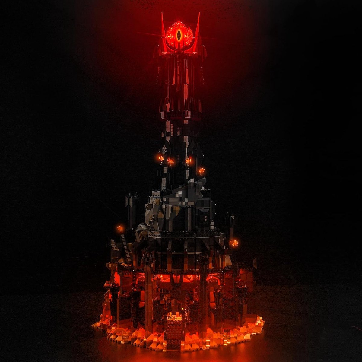 compatibel met Lego 10333 The Lord of The Rings: Barad-dûr (geen model), decoratieve verlichtingsset compatibel met Lego The Lord of The Rings: Barad-dûr 10333