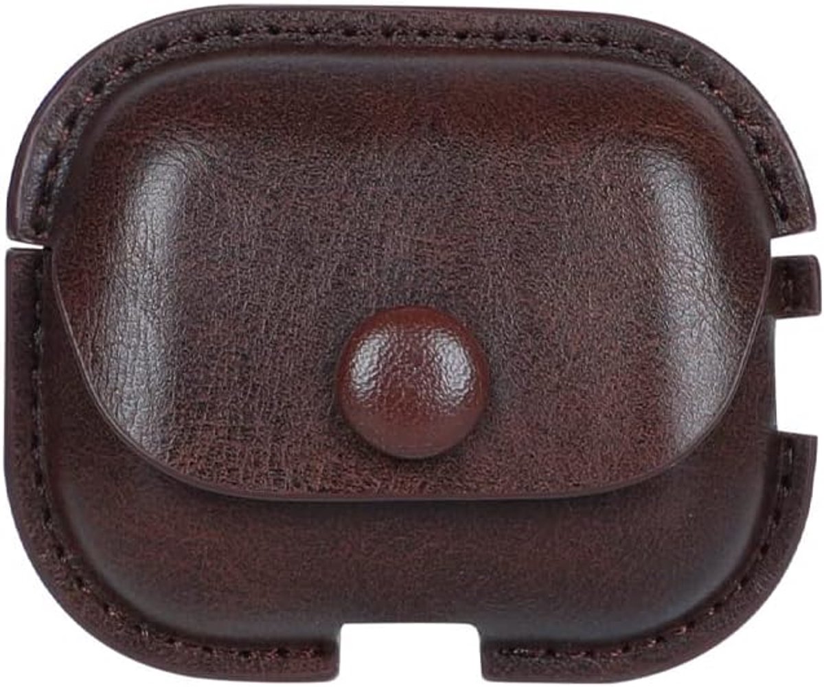 Hoesjes voor AirPods Pro 2 hoes, zakelijke PU-lederen hoesjes voor Apple AirPods Pro (2e generatie) oplaadhoesjes 2e generatie