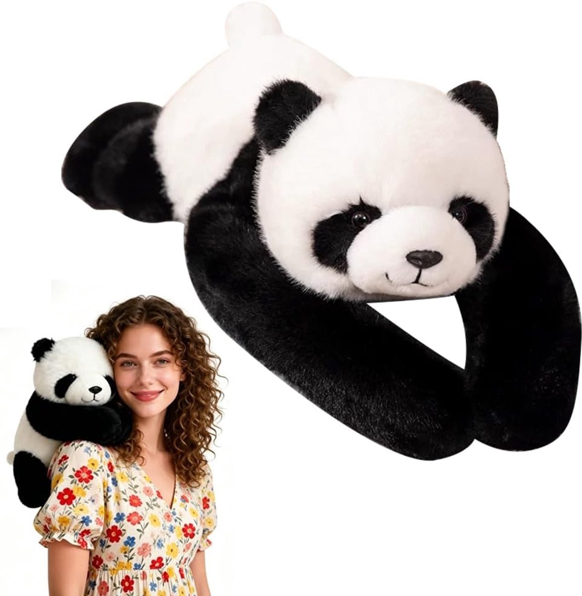 panda knuffeldier, 45 cm gewogen pluche dieren, gewichtsknuffeldier voor kinderen en volwassenen, gewogen panda gevulde dieren voor angst en stressverlichting