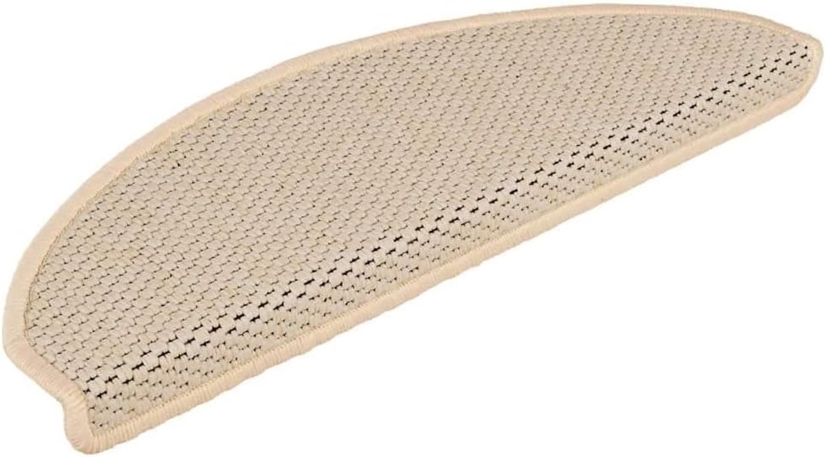 Trapmatten in Sisal-look (15 of 30 stuks), Stoffen Traptreden voor Woondecoratie en Veiligheid - Eenvoudige Installatie (65x21x4 cm)