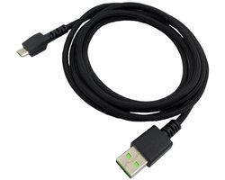 Snellaadkabel voor Razer Naga Pro/DeathAdder V2 Pro/Viper Ultimate/Basilisk Ultimate Gaming muis,Vervanging Micro USB Oplader Kabel Draad(zwart)