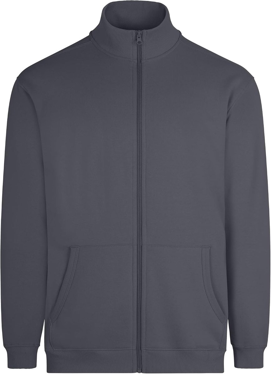 SZ270U Cooper, uniseks sweatshirt met ritssluiting, blauwe mis, maat M, Blauw (Blue fog), M