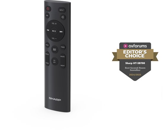 Sharp HT-SB700 2.0.2 soundbar - 140W - compact - Dolby Atmos - bluetooth - zwart — afbeelding 3