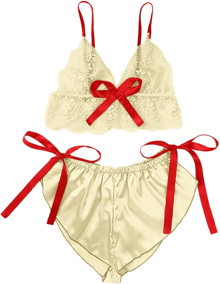 Kant sexy lingerie ondergoed beha ondergoed pyjama set kostuum