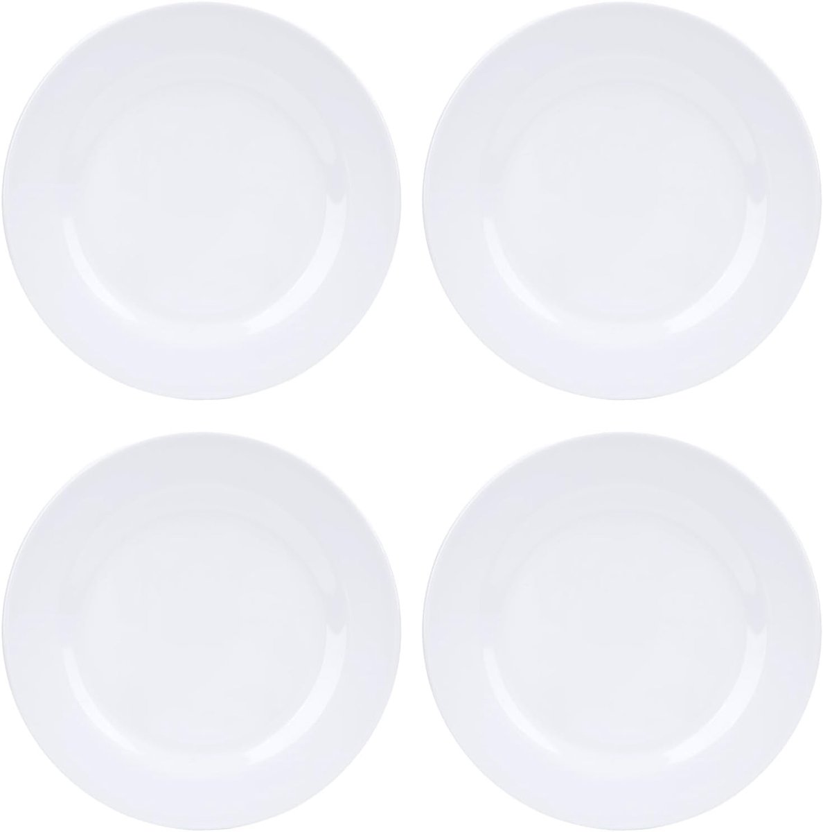 Dinerborden set lichtgewicht ronde salade dessertborden wit
