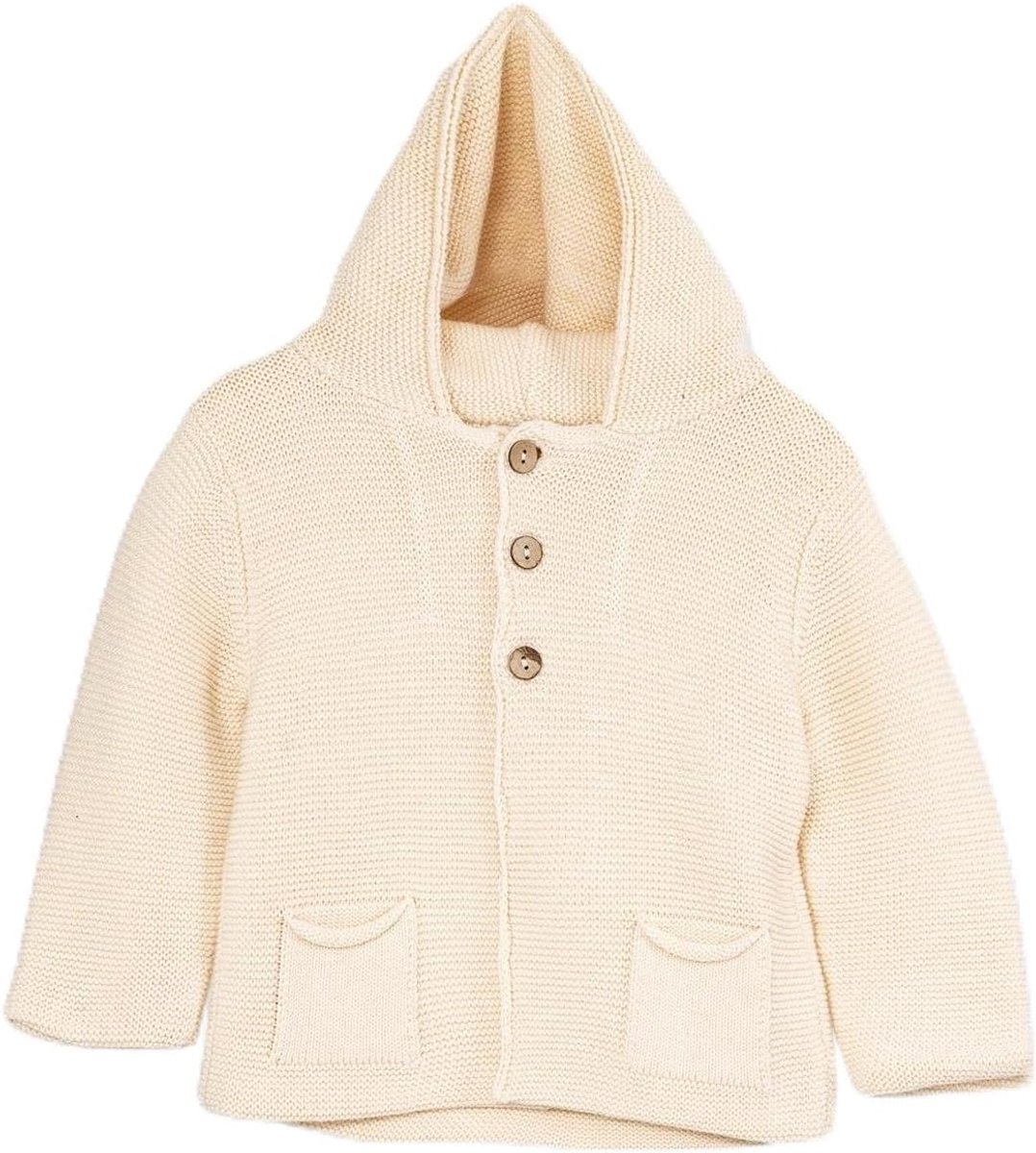Baby/kind gebreide jas met capuchon voor jongens en meisjes - hoodie sweatshirt - unisex cardigan, winterjas kleding - bovenkleding