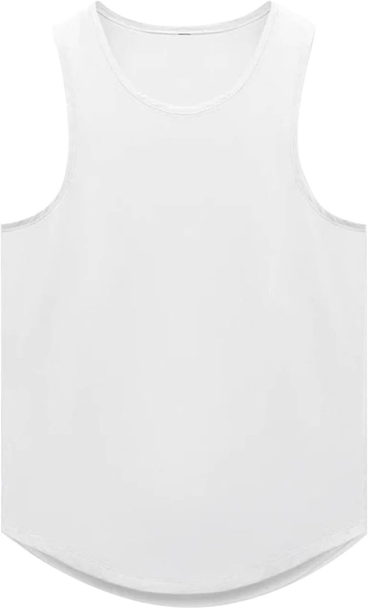 Trainingsvest voor heren, sneldrogend, effen, voor fitness