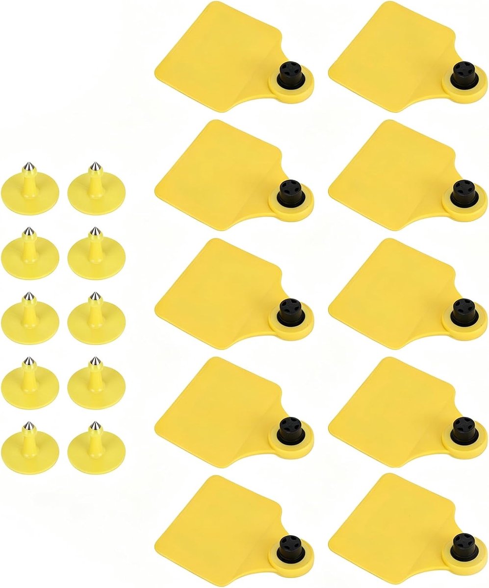 Dailygoods- Vee Oortag 10 Stuks - UHF 860-960MHz - TPU Materiaal - 1-6m Leesbereik - Dieridentificatie - Boerderijbeheer - Dieridentificatietag