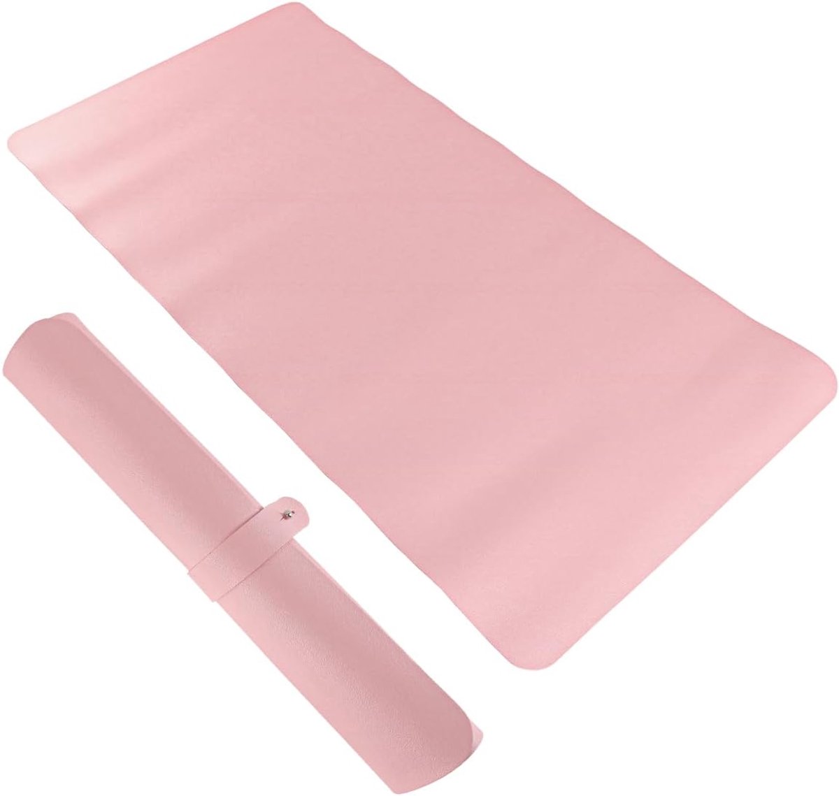 PU leren bureau-onderlegger 60x30cm antislip muismat waterdichte bureaubeschermer voor laptop toetsenbord schrijfwerkplek thuiskantoor accessoires, kersenbloesem roze