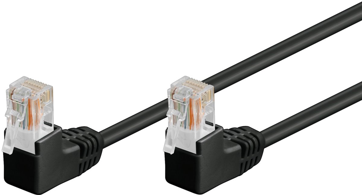 CAT5E Netwerkkabel - RJ45 - zwart - 0.25 m