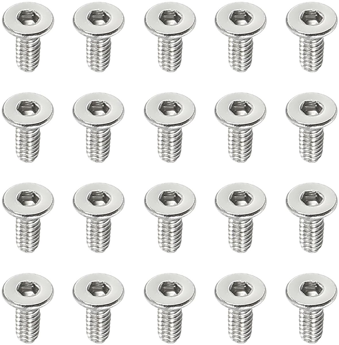 Cilinderschroeven met zeskantkop, holle M2 x 5 mm, set van 100 stuks voor diverse toepassingen
