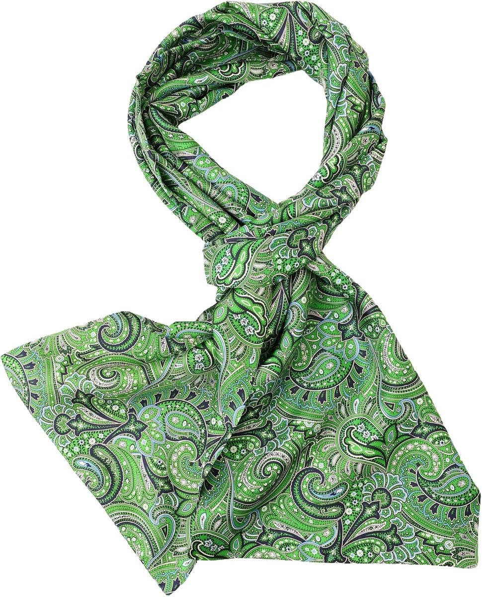 Herensjaal van 100% zijde, dubbellaags, 170 cm, lang, elegant, klassiek voor feestelijke zaken