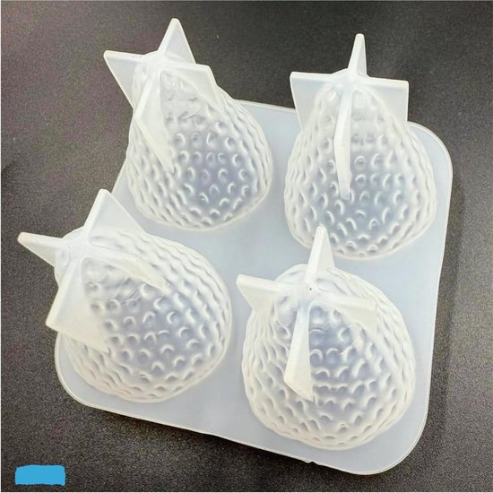 1 pakzachte en stevige siliconen aardbeienvorm, ambachten en taartdecoratie, kaarsenmakerij mal voor was, hars, zeep en chocolade (5,9 × 6,5 cm) — afbeelding 3