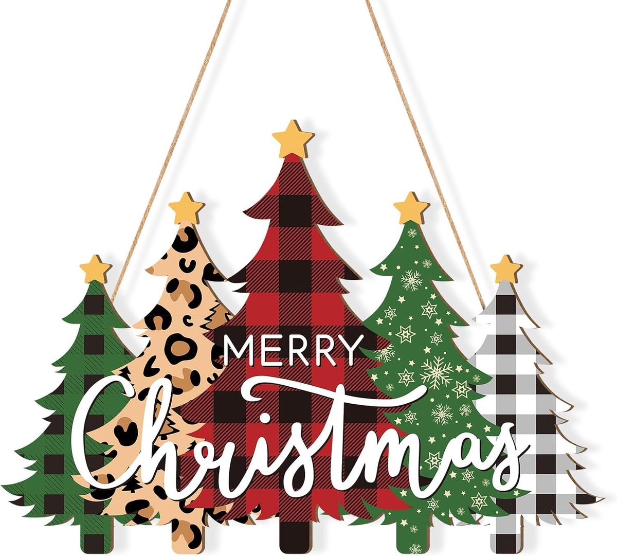 Geschikt voor kerstdeur- en wanddecoratie (A)
