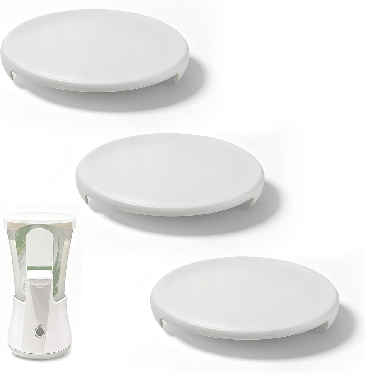 Set van 3 navulmoeren, reserveonderdeel voor Sagrotan No Touch, patroonsluiting voor contactloze dispenser, badkameraccessoire voor vloeistofcontainer