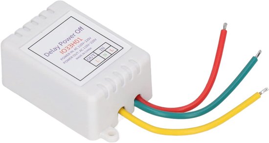 Timer -relais, Verstelbare Vertragingstimingschakelaar voor Besturing, Meerdere Vertragingsmodi, 1400 W Gloeilampen, Compacte Grootte -relaisschakelaar, met LED -indicator (Met — afbeelding 2