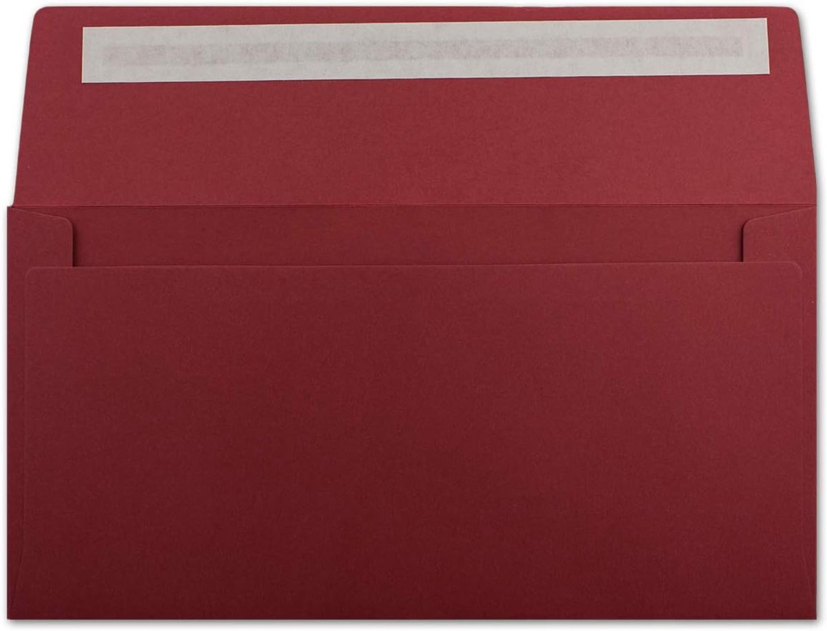 Enveloppen, 50 stuks, 11 x 22 cm, 120 g/m², hechthechting