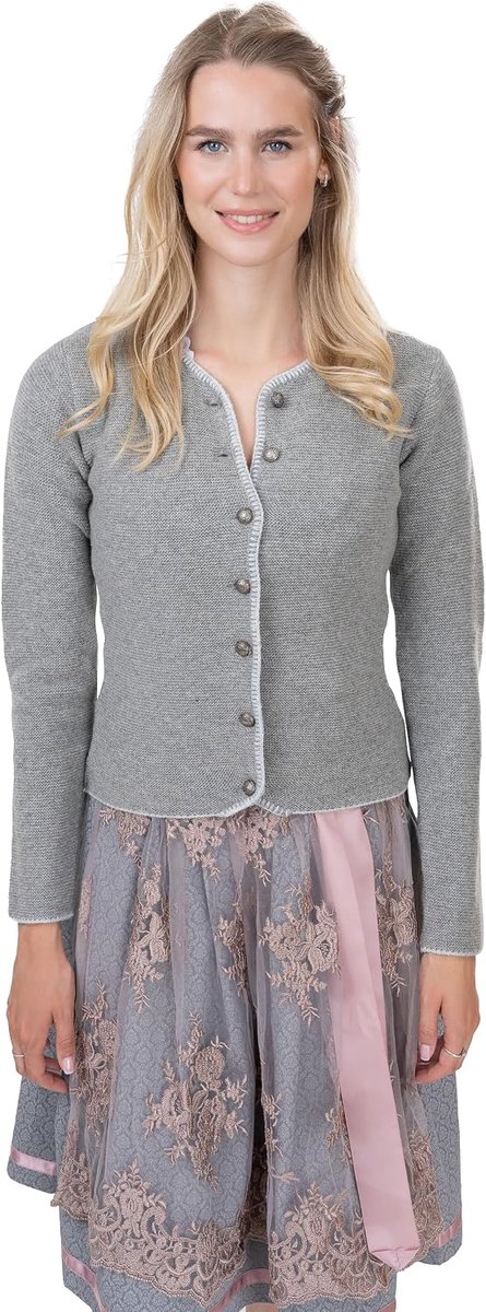 Klederdrachtvest voor dames, elegant en getailleerd klederdrachtjas/dirndl-jas van wol in landelijke stijl