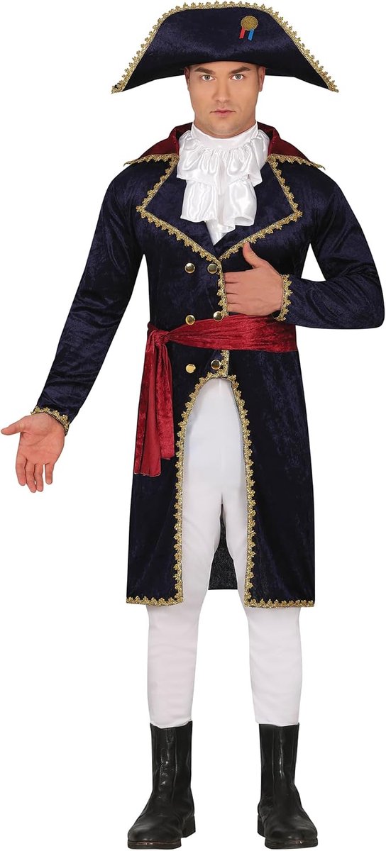 & Renaissance Strijders Kostuums | Grote Franse Overheerser Leon | Man | Maat 48-50 | Carnaval kostuum | Verkleedkleding