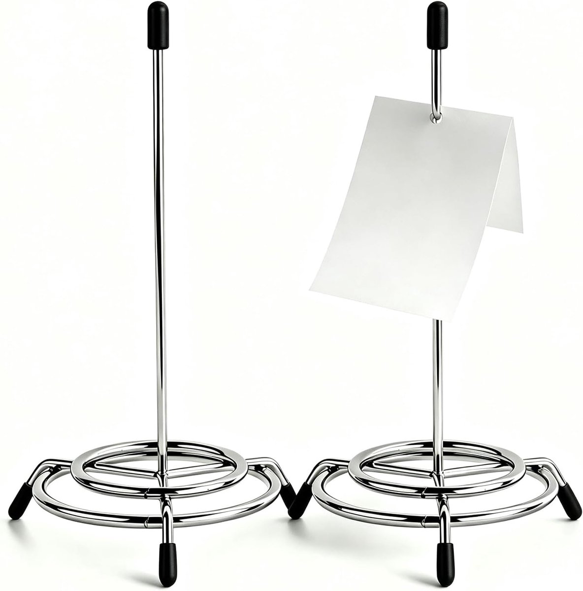 2 x notitiebesjes, factuurhouder (zilver)