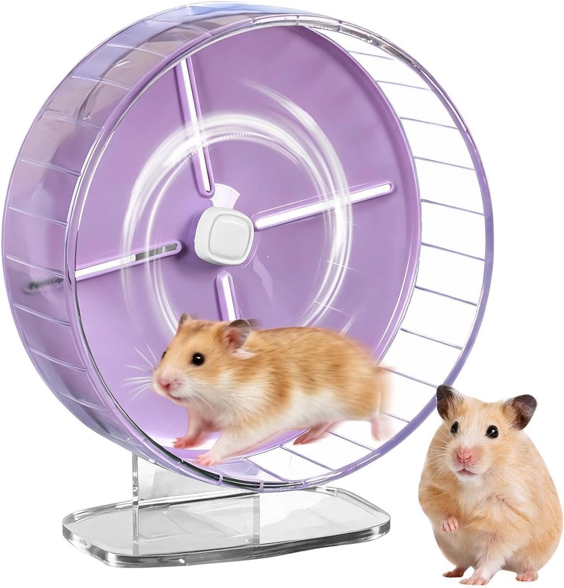 30 cm Hamsterwiel Loopwiel van 25,4 cm met Verstelbare Standaard