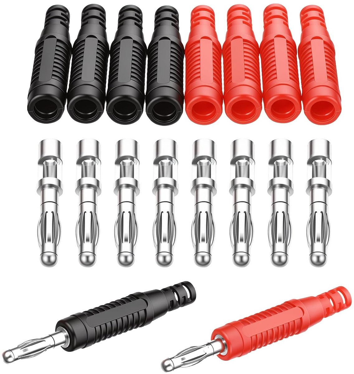 4 mm, soldeerconnector, adapter voor multimeter-testleidingen en sondes, 10 stuks