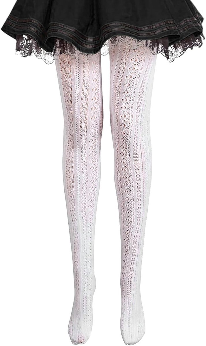 Sexy Bloemenkant Kousen voor Dames, Traditionele Beierse Kousen met Bloemmotief, One Size, Perfect voor Feestjes en Speciale Gelegenheden
