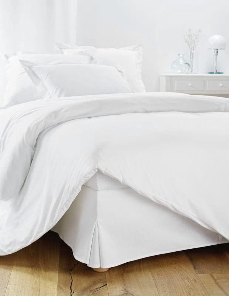 Bedrok 90x190 Wit | 4 Zijden met een Hoogte van 30 cm | Gemaakt in Europa