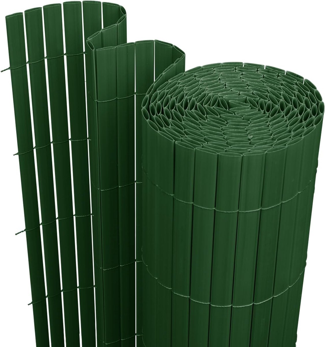Ribversterkingen, groen, pvc, inkijkbescherming, uv-bestendig, schimmelvrij en onderhoudsvriendelijk, versterkte privacy voor tuin, balkon, terras (0,9 x 9 m)