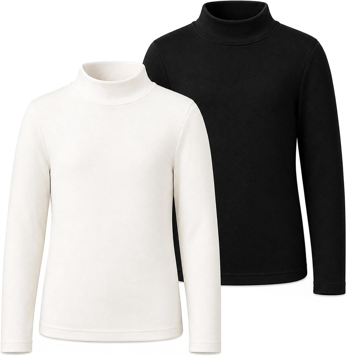 Thermoshirt met lange mouwen voor meisjes en jongens, set van 2, voor 5-14 jaar