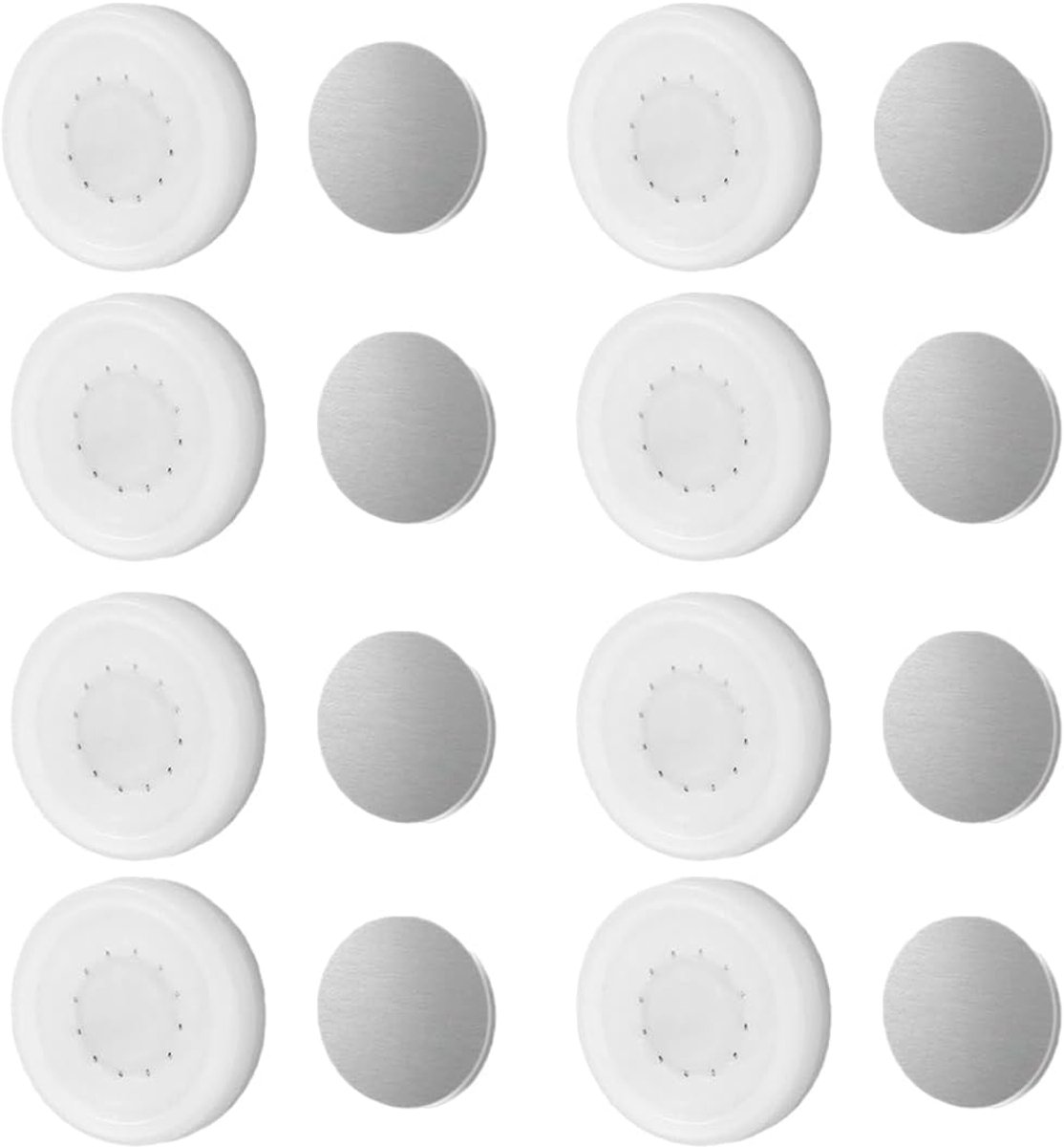 Magnetische houders voor afstandsbedieningen, afstandsbedieninghouder voor de muur zonder boren van PP-kunststof, witte organisatieoplossing voor tv en apparaten