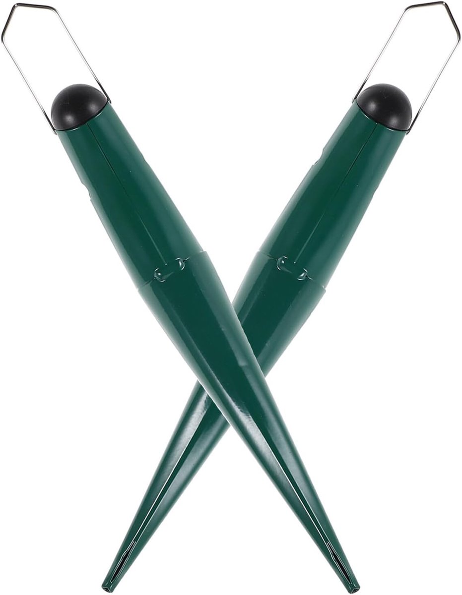 2 Stuks Ergonomisch Tuingereedschap voor Planten Manganese Stalen Zaadplant Gereedschap met Handvat Planttool voor Bloembollen Groenten Sieren Tuin