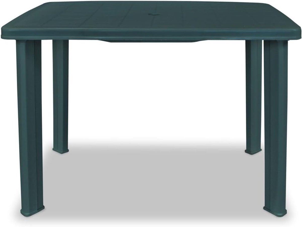 Tuintafel, kunststof, tafelblad met 3,6 cm parasolgat