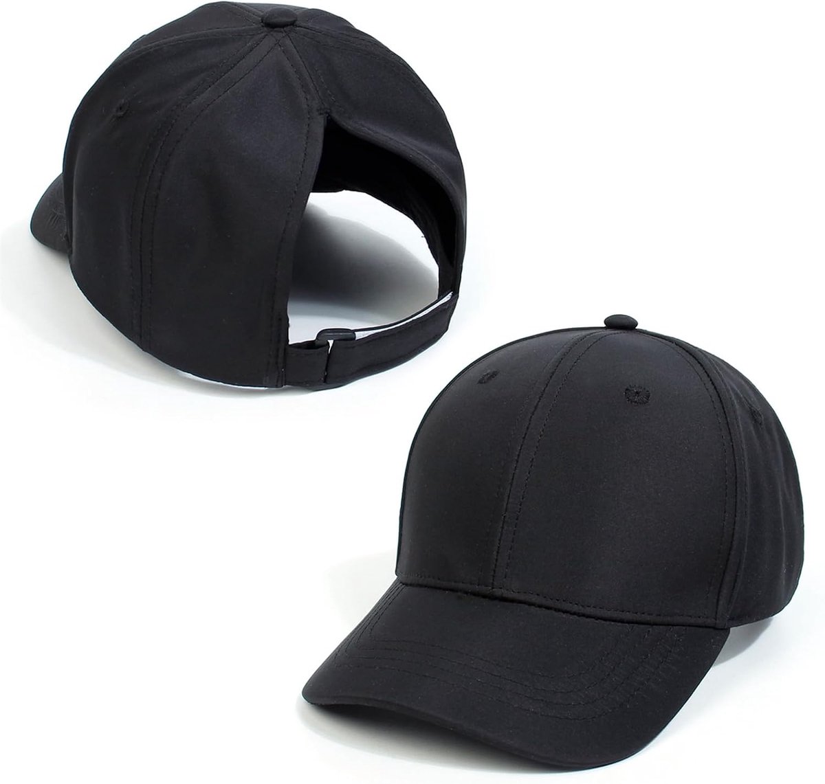 Baseballpet voor dames, paardenstaart-pet, criskruis, verstelbare sneldrogende damespaardenstaart, honkbalpet, mesh gewassen, casual, hoge rommelige knot, ponycap, ademende zonnehoed voor zomer,