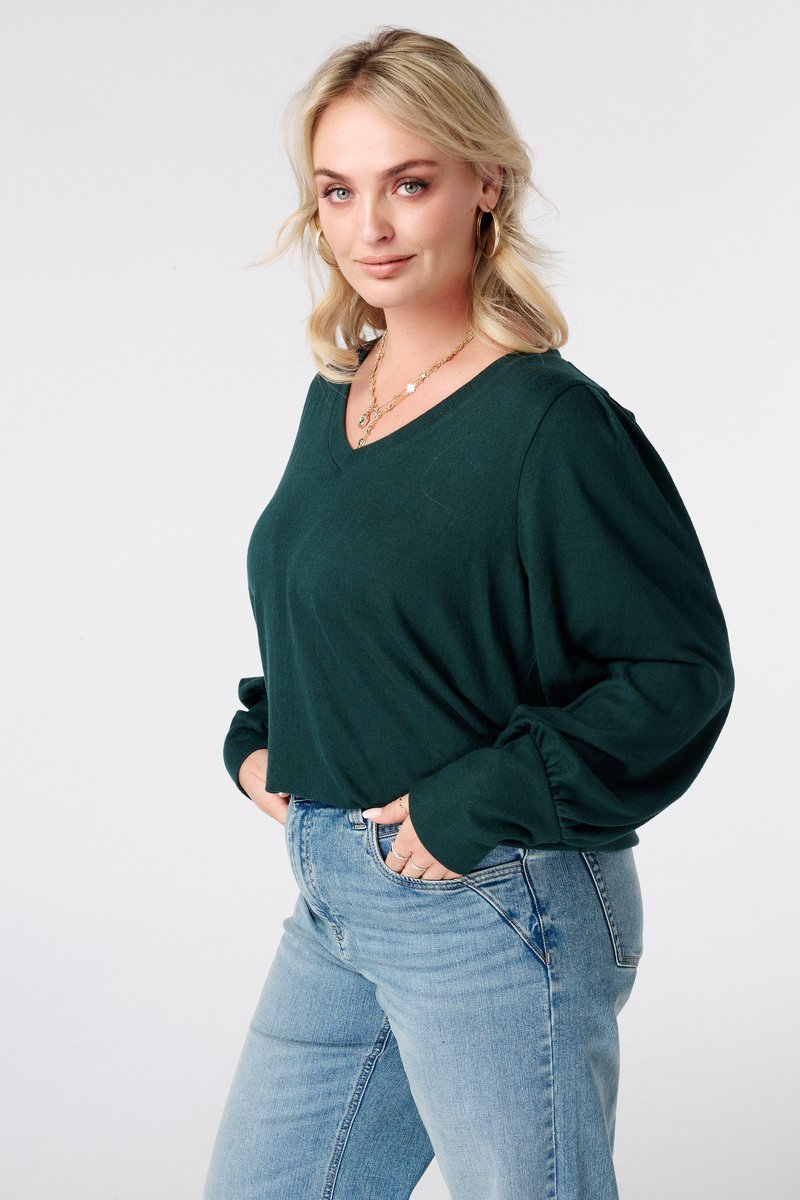 MS Mode Top Top met pofmouwen