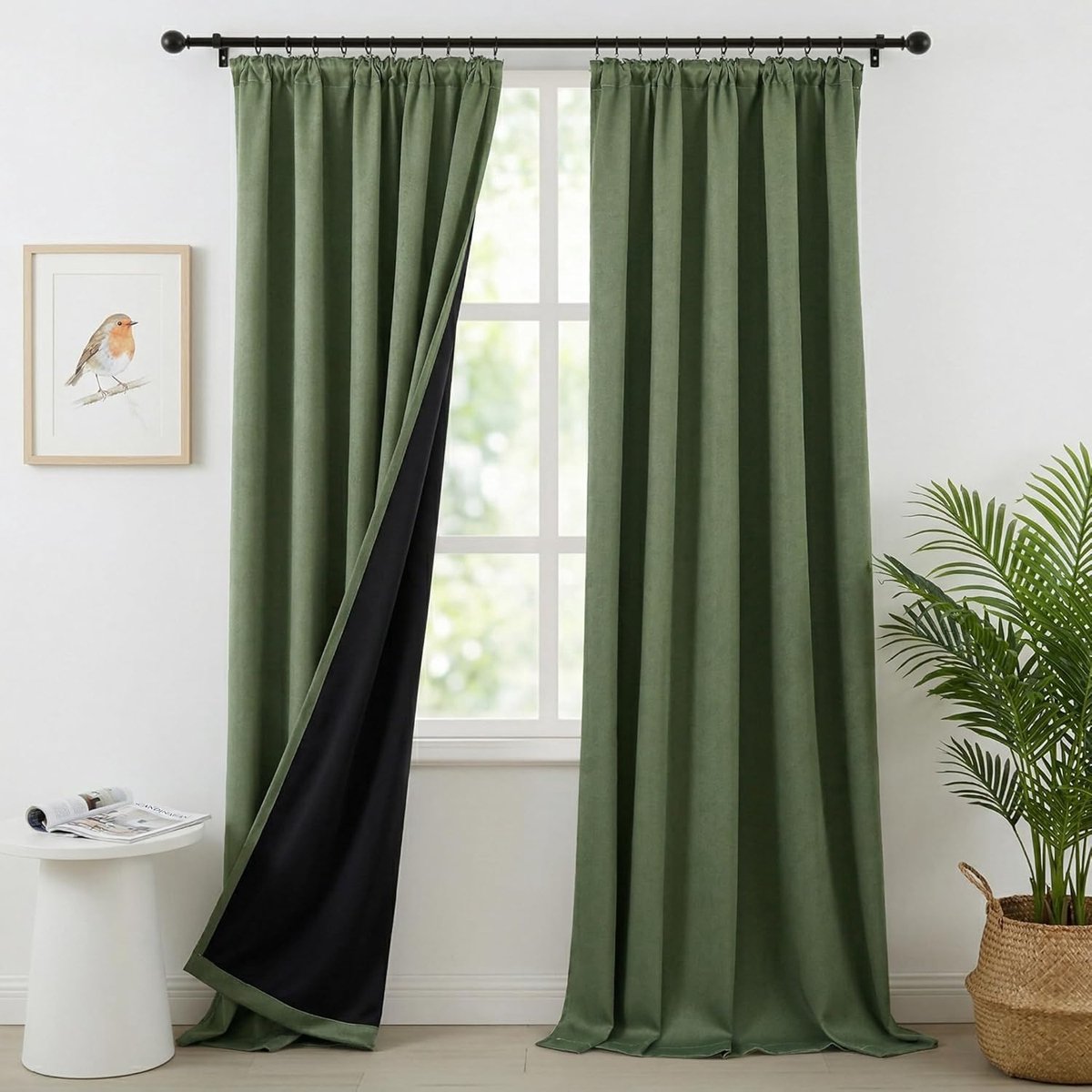 Verduistering H274xB132cm (2er Pack, Groen)