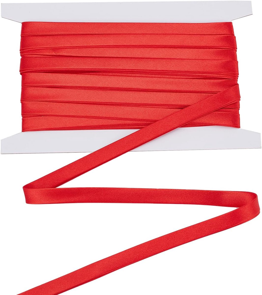10 yard x 0,39 inch breed dubbel gevouwen keperstof naaien lint rood polyester stretch bies naaibenodigdheden voor naaien binding zoom biezen quilten