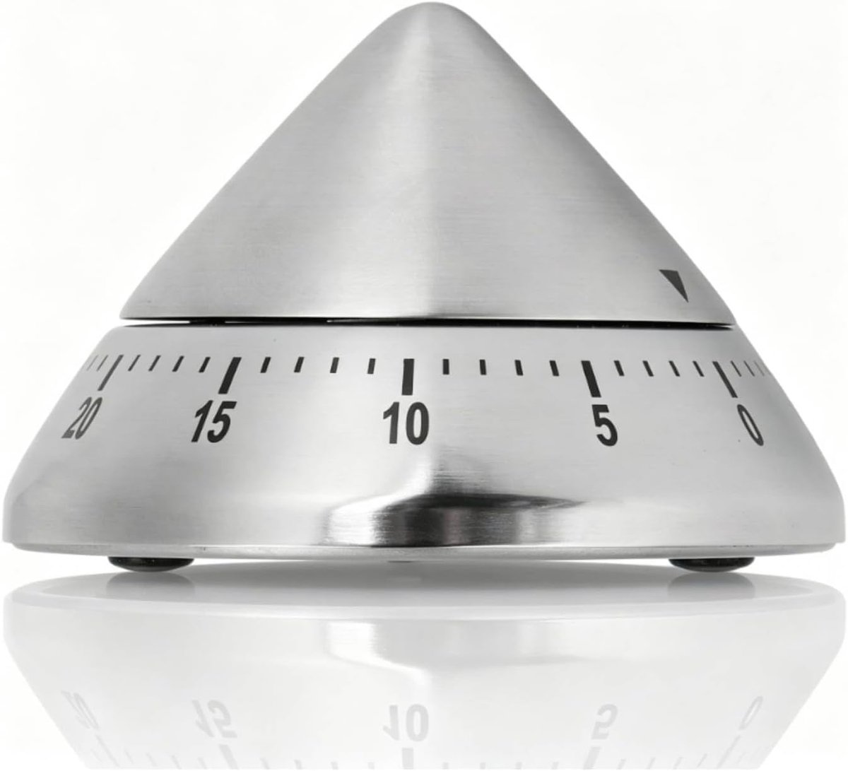 kookwekker, roestvrijstalen kookwekker Handmatige afteltimer met 60 minuten voor koken, bakken, sporten(Pyramid Shape)