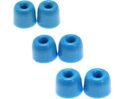 3 paar Memory Foam Oordopjes Oortelefoonknoppen Ruisisolatie 3.0 mm Oordopjes Vervanging van oordopjes Compatibel met TIN HiFi T2 Pro 3 maten S/M/L Blauw