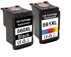 KATRIZ® huismerk inkt voor Canon PG-560XL Zwart &CL-561XL Kleur|Geschikt voor Canon PIXMA TS5350/TS5350a /TS5350i/ TS5351/ TS5351a /TS5351i /TS5352 /TS5352a/TS5353 /TS5353a /TS5355a /TS7450a /TS7450i /TS7451/TS7451a/TS7451i