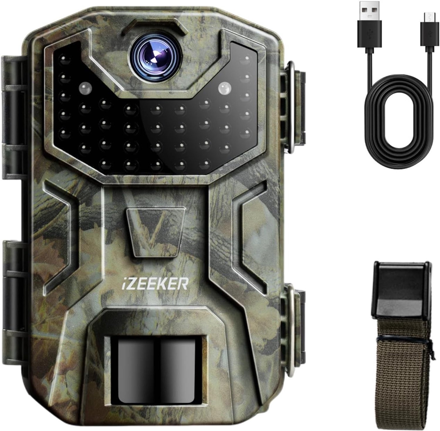 Wildcamera - Camouflage - 32MP HD - Waterdichte Nachtcamera met IR LED - Voor Faunaobservatie en Beveiliging