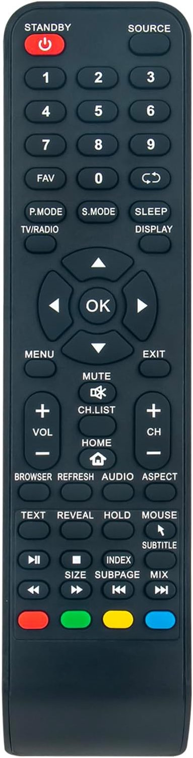 Afstandsbediening vervanging - geschikt voor ZEPHIR Z12 TS32HD TS40FHD TS43UHD TS50UHD - geen programmeren nodig - Luxento